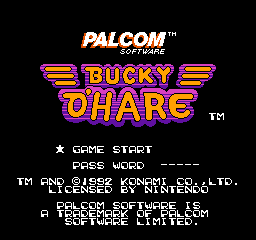 Bucky O'Hare (Europe) Title Screen